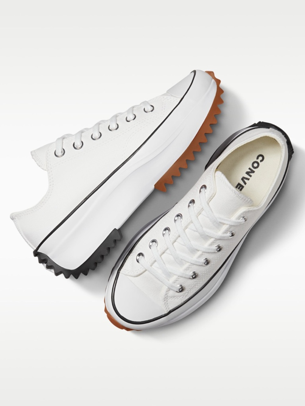 Converse Run Star Hike Platform White with Brown and Black Accents - Picture 3 of 8